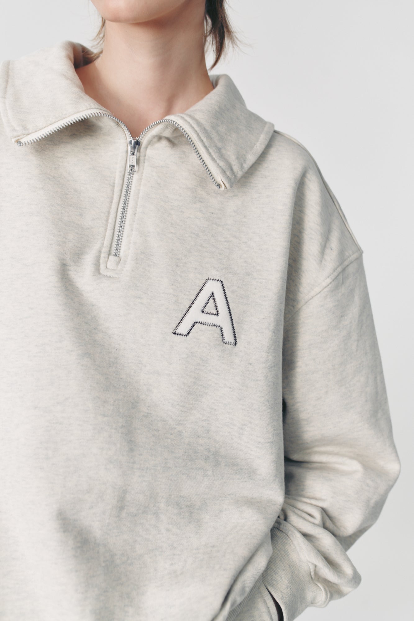 ASSEMBLE A. PATCH SWEATSHIRT I MELANGE
