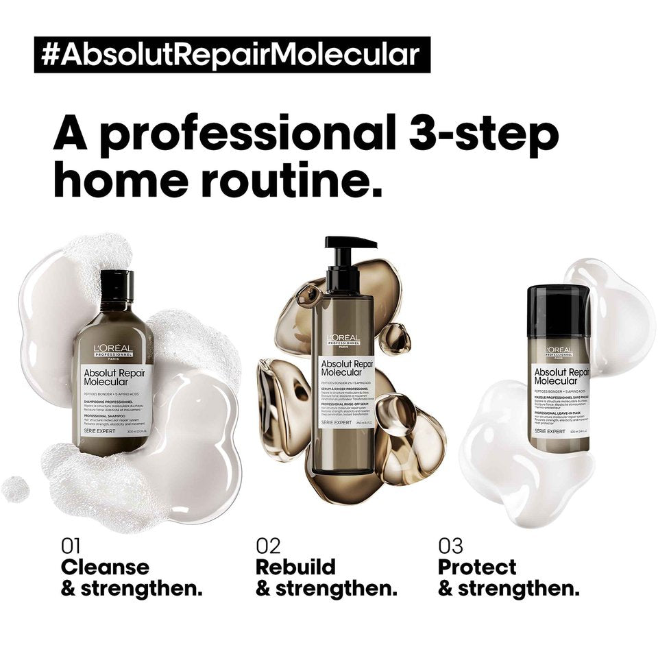 L'OREAL Professionnnel | Absolut Repair Molecular מסכה מקצועית ללא שטיפה