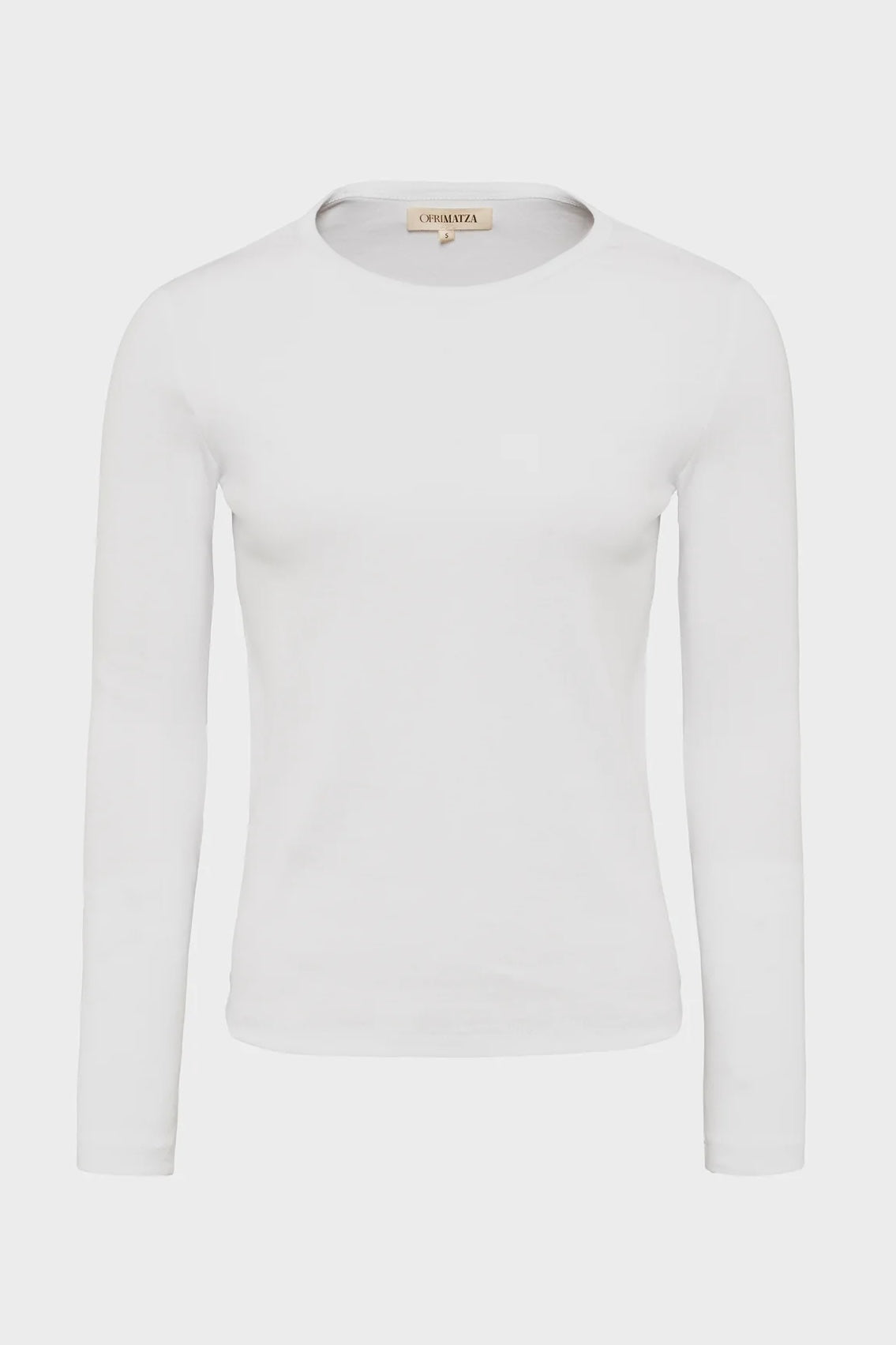 Cotton Long Sleeve Tee | Espresso