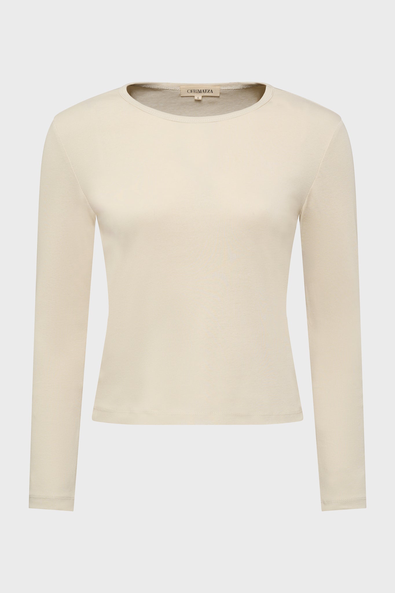 Cotton Long Sleeve Tee | Navy