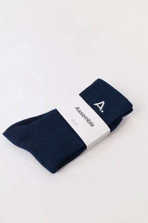 ASSEMBLE A. EMBROIDERY SOCKS I NAVY