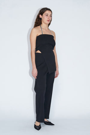ALEX ANDRA PINTO RIB TOP | Black