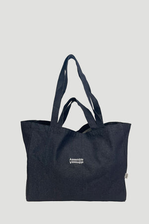 ASSEMBLE CANVAS TOTE BAG I DENIM