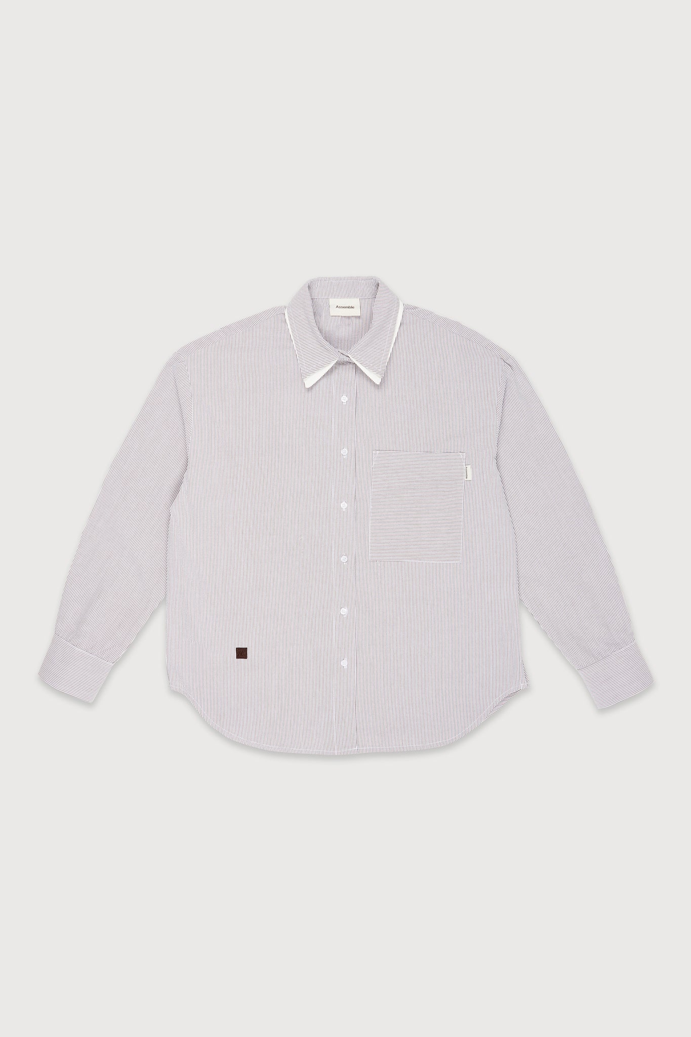 ASSEMBLE Layered Collar Shirt I Stripes