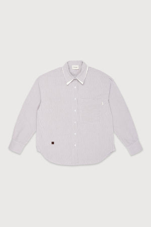 ASSEMBLE Layered Collar Shirt I Stripes