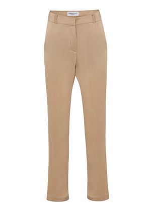 MATZA Tailored High waist Pants in Silk | Sand