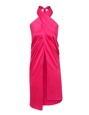 Karen Skirt in Silk | Fuchsia