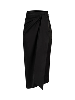 Karen Skirt in Silk | Black
